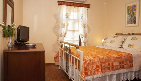  orange bedroom