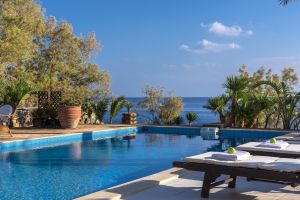 Beautiful beachfront South Crete villa, the ultimate place for vacation relaxation.