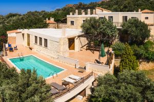 Rustic & Chic Feel Estella Villa in South Crete, Pool and Garden Oasis, Sea and Landscape Views