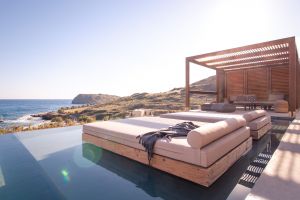 Exclusive Waterfront Villa Nuez two storey, Minimal & Breezy Ambience, Celeb Honeymoons, in East Crete