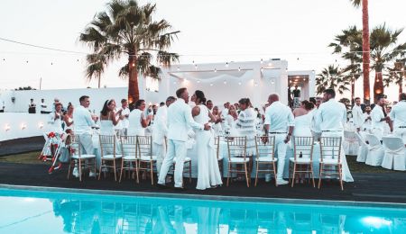  wedding by pool